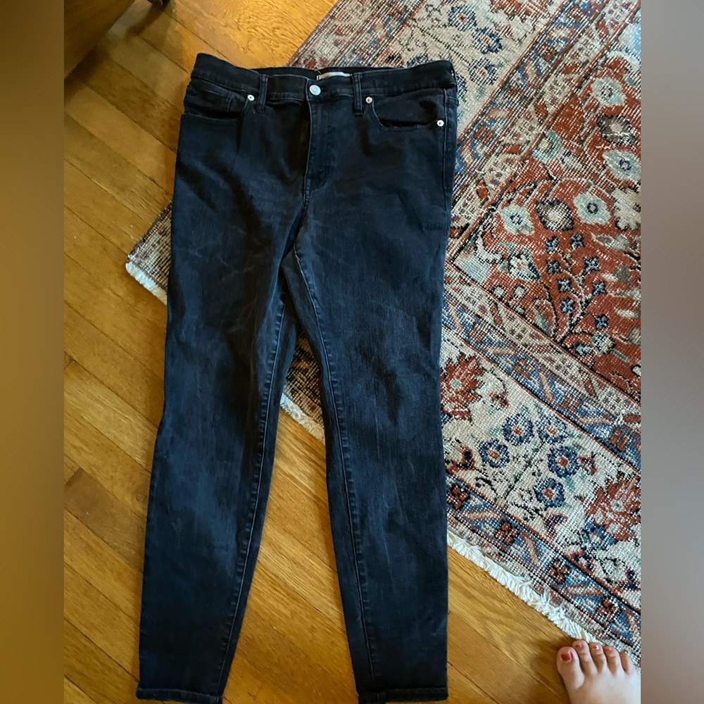 Madewell high rise black skinny Jean